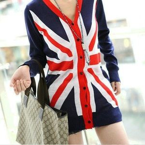 Union Jack Cardigan/Sweater